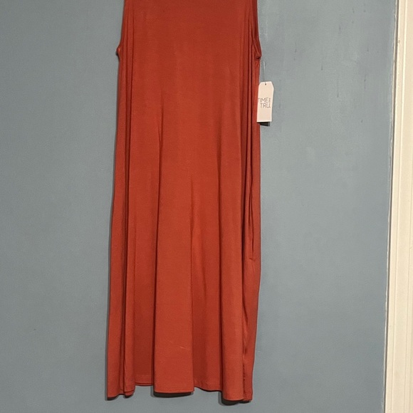SELLING TIME & TRU TENT DRESS SIZE SMALL COLOR ORANGE 🍊 SLEEVELESS NWT - Picture 4 of 14
